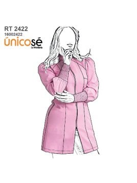 MOLDE TRABAJO BATA DELANTAL 2422