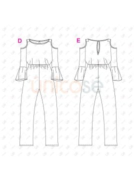 MOLDE ENTERITO CON MANGAS MUJER 2402