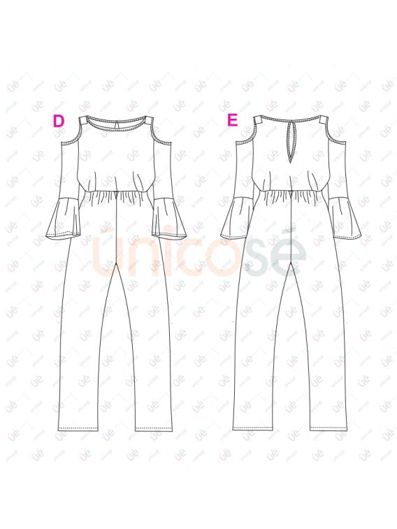 MOLDE ENTERITO CON MANGAS MUJER 2402