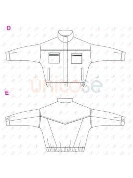 MOLDE CHAQUETA OVERSIZE UNISEX Hchaq 2408