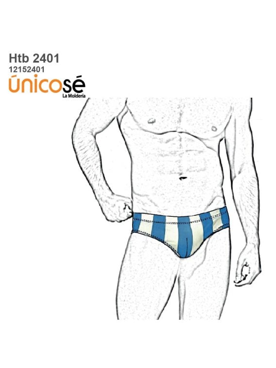 MOLDE TRAJE DE BAÑO SUNGA HOMBRE 2401