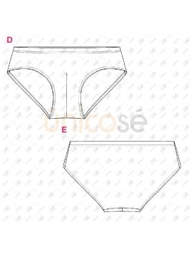 MOLDE TRAJE DE BAÑO SUNGA HOMBRE 2401