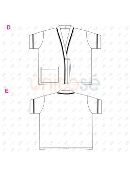 MOLDE CHAQUETA CHEF SUSHI HOMBRE RT 2423