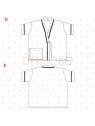 MOLDE CHAQUETA CHEF SUSHI HOMBRE RT 2423