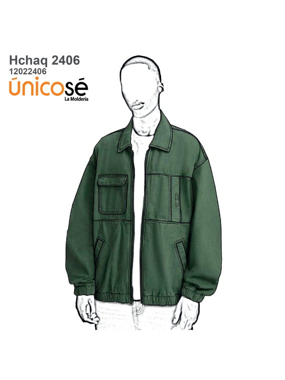 MOLDE CHAQUETA CAZADORA HOMBRE 2406