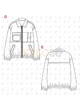 MOLDE CHAQUETA CAZADORA HOMBRE 2406