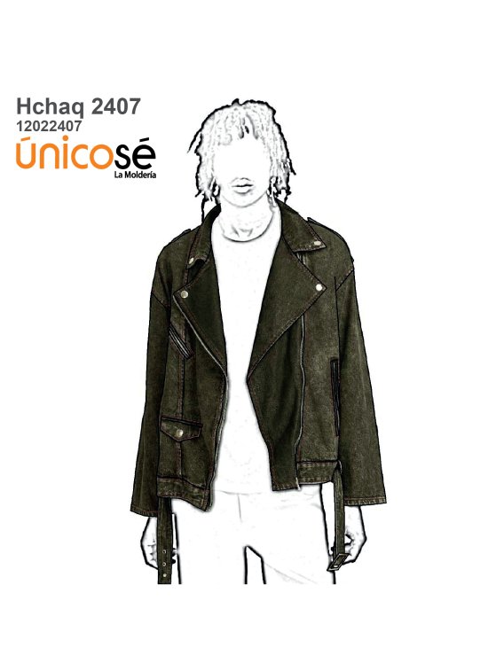 MOLDE CHAQUETA CAZADORA HOMBRE 2407
