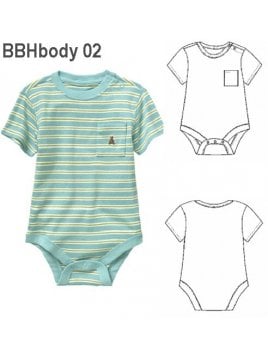 BODY MANGA CORTA BEBE