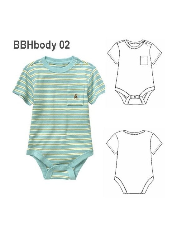 BODY MANGA CORTA BEBE