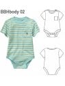 BODY MANGA CORTA BEBE