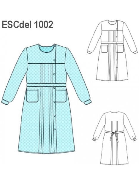 DELANTAL CRUZADO ESCOLAR 1002