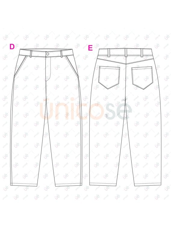 MOLDE PANTALON JEAN HPMBRE 2404