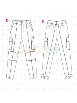 MOLDE TRABAJO PANTALON TACTICO 2425