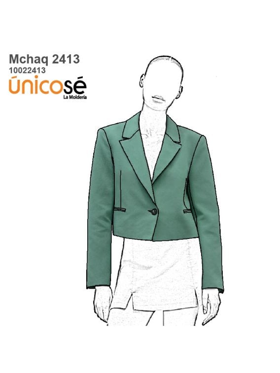 MOLDE CHAQUETA BLAZER MUJER 2413