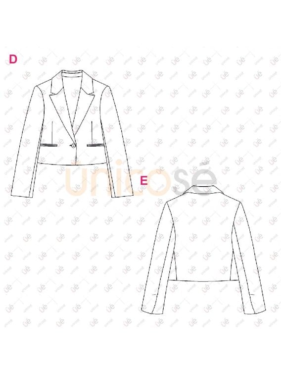 MOLDE CHAQUETA BLAZER MUJER 2413