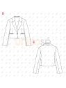 MOLDE CHAQUETA BLAZER MUJER 2413