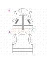 MOLDE PARKA CHALECO BIFAZ MUJER 2402