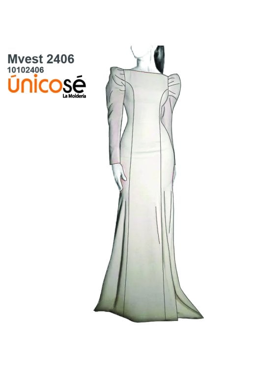 MOLDE VESTIDO NOVIA 2406