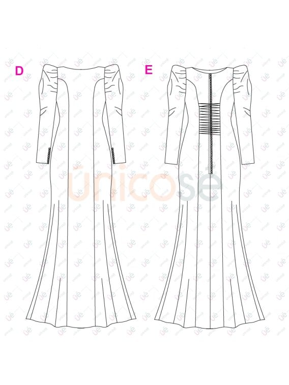 MOLDE VESTIDO NOVIA 2406