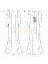 MOLDE VESTIDO NOVIA 2406