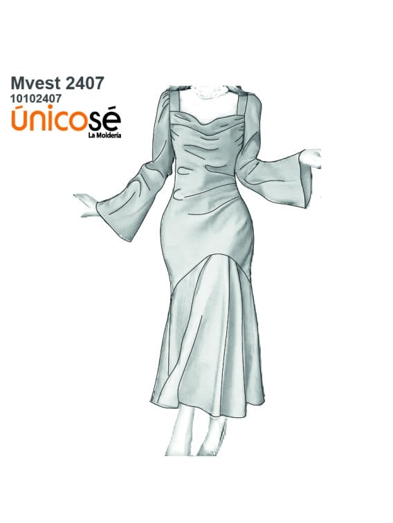 MOLDE VESTIDO NOVIA 2407