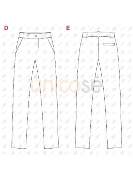 MOLDE PANTALON CLASICO MUJER  RT 2430