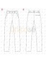 MOLDE PANTALON CLASICO MUJER  RT 2430