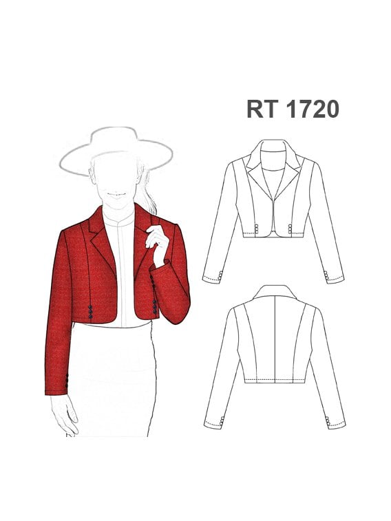 MOLDE CHAQUETA HUASA MUJER RT 1720