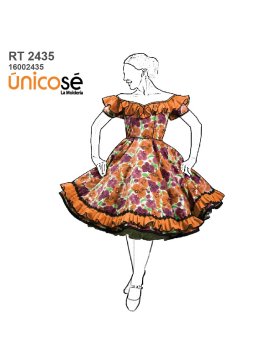 MOLDE VESTIDO HUASA RT 2435