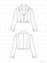 MOLDE CHAQUETA HUASA MUJER RT 1720