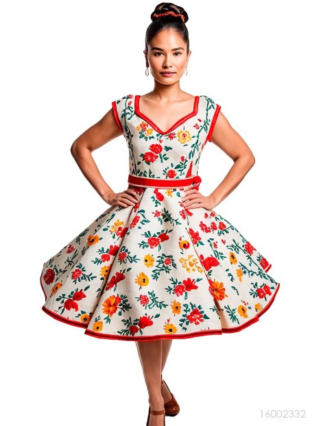 MOLDE VESTIDO HUASA PLATO RT 2332