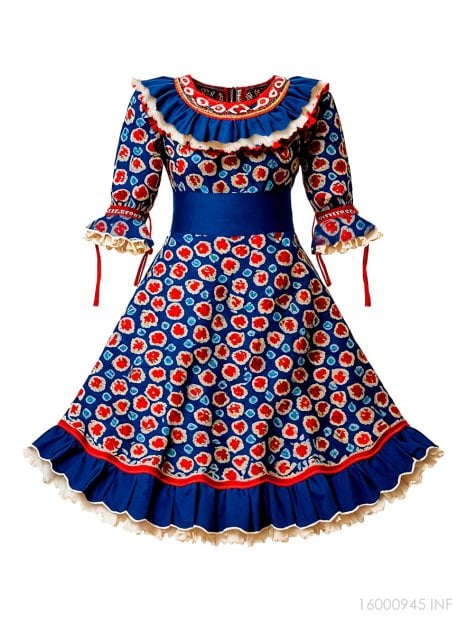 VESTIDO HUASA INFANTIL RT 0945