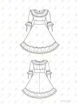 VESTIDO HUASA ADULTO RT 0945