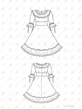 VESTIDO HUASA ADULTO RT 0945