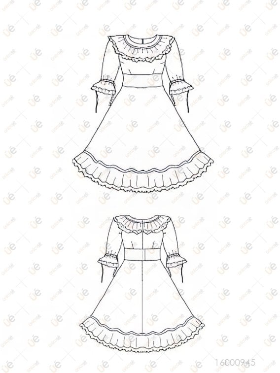 VESTIDO HUASA INFANTIL RT 0945