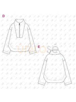 MOLDE POLERON OVERSIZE MUJER 10042404