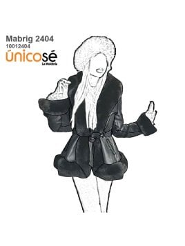 MOLDE ABRIGO CORTO MUJER 2404