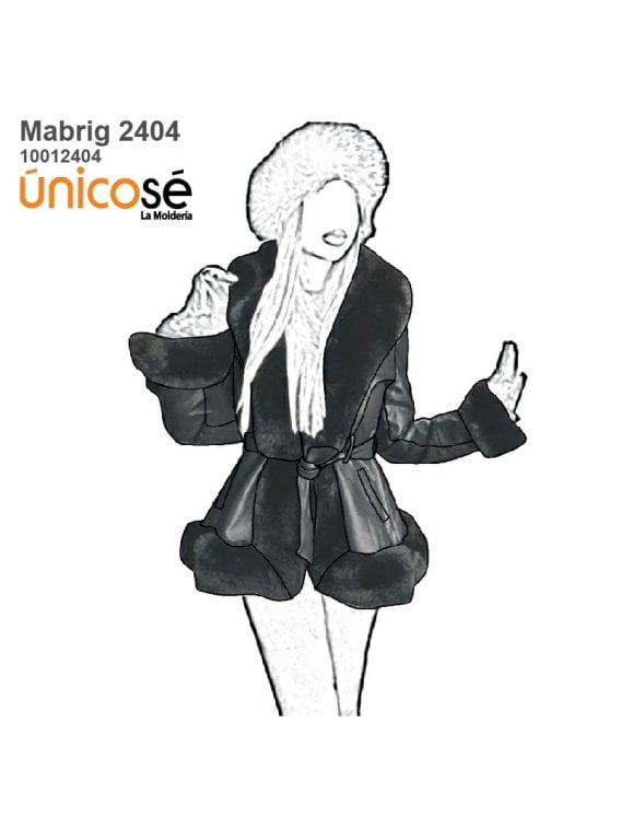 MOLDE ABRIGO CORTO MUJER 2404
