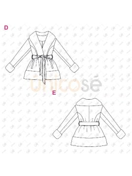 MOLDE ABRIGO CORTO MUJER 2404