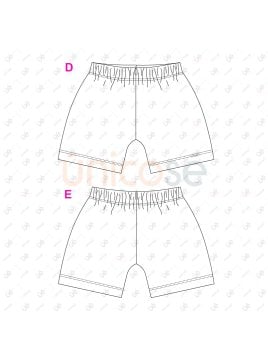 MOLDE SHORT BASICO BEBE 2401
