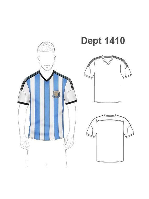 DEPORTE CAMISETA FUTBOL 1410