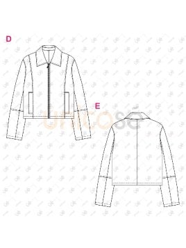 MOLDES CHAQUETA RECTA MUJER 2414