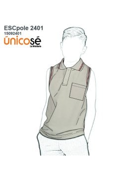 MOLDE POLERA ESCOLAR BASICA 2401