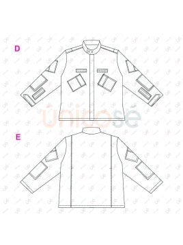 MOLDE CHAQUETA TACTICA UNISEX RT 2437