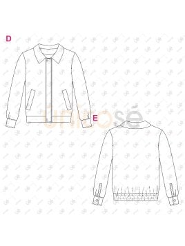 MOLDE TRABAJO CHAQUETA BOMBER RT 2436