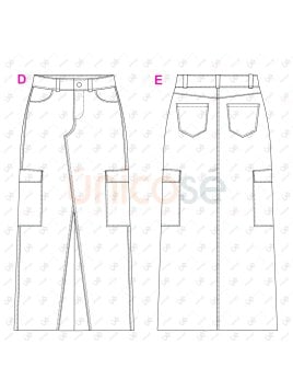 MOLDE FALDA MIDI MUJER 2402