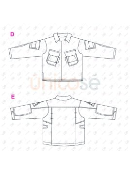 MOLDE CHAQUETA TACTICA HOMBRE RT 2439