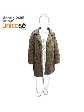 MOLDE ABRIGO SACO MUJER 2405