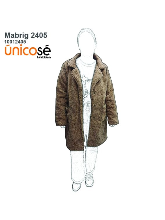 MOLDE ABRIGO SACO MUJER 2405