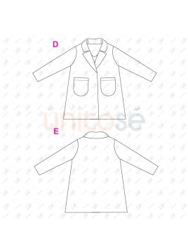 MOLDE ABRIGO SACO MUJER 2405